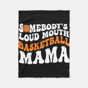 Luidruchtige Basketbal Mama Retro Golvende Groovy Fleece Deken