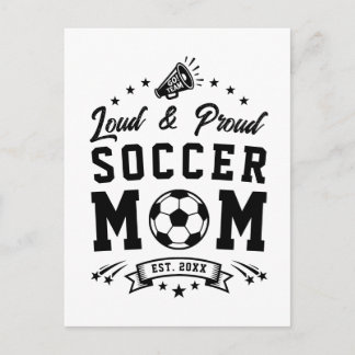 Luidruchtige en Trots Voetbalmoeder Briefkaart