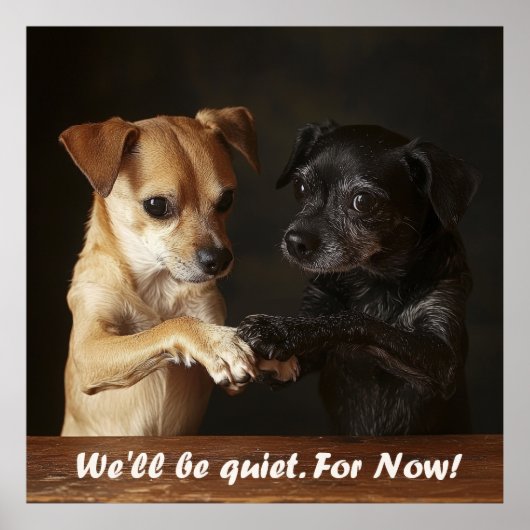 Luidruchtige Honden Poster (Voorkant)