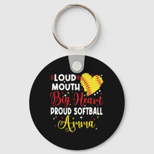Luidruchtige Mond Groot Hart Trots Softll Amma Moe Sleutelhanger
