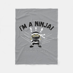 Luidruchtige Ninja Kinderen Fleece Deken