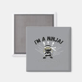 Luidruchtige Ninja Kinderen Magneet (Voorkant / Achterkant)
