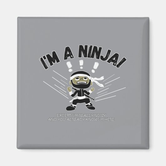 Luidruchtige Ninja Kinderen Magneet (Voorkant)
