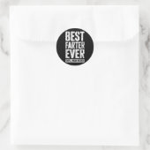 Luidruchtige Oops Mean Vader Shirt Heren Vaders Ronde Sticker (Tas)