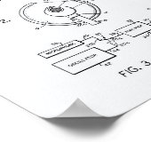 Luidspreker 1968 Whitepaper over patentkunst Poster (Hoek)