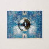 Luidspreker en bewolkte blauwe lucht legpuzzel (Horizontaal)