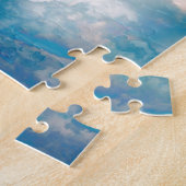 Luidspreker en bewolkte blauwe lucht legpuzzel (Zijkant)