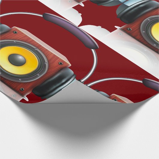 Luidspreker en hoofdtelefoon cadeaupapier