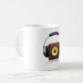 Luidspreker en hoofdtelefoon koffiemok (Voorkant links)