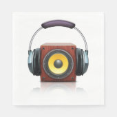 Luidspreker en hoofdtelefoon servet (Voorkant)