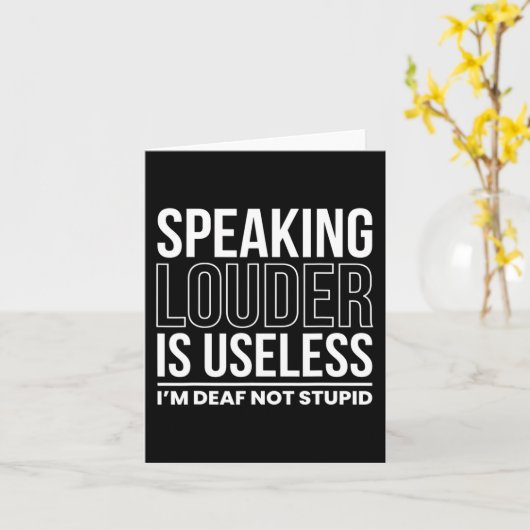 Luidspreker is nutteloos als ik doof ben, niet stu kaart (Gele Bloem)