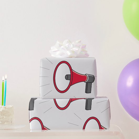 Luidspreker megafoon cadeaupapier