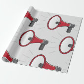 Luidspreker megafoon cadeaupapier (Uitgerold)