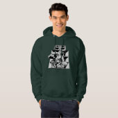 Luidspreker Stack Mannen Geëven Sweatshirt, wit Hoodie (Voorkant volledig)