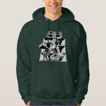 Luidspreker Stack Mannen Geëven Sweatshirt, wit