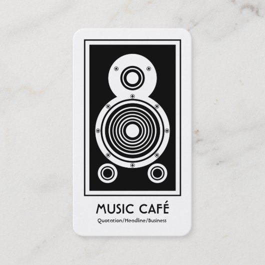 Luidspreker Visitekaartje (Voorkant)