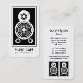 Luidspreker Visitekaartje (Voorkant / Achterkant)