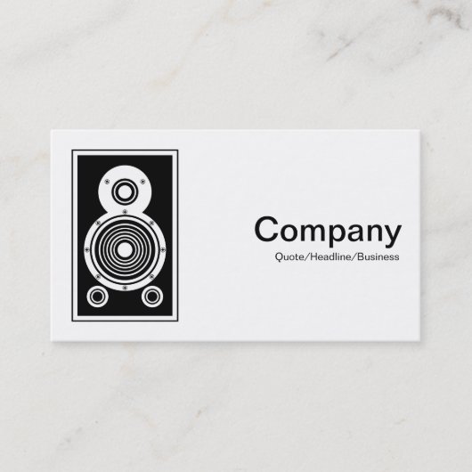 Luidspreker Visitekaartje (Voorkant)