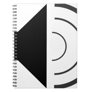 Luidspreker volume-up notitieboek