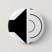 Luidspreker volume-up ronde button 5,7 cm (Voorkant)