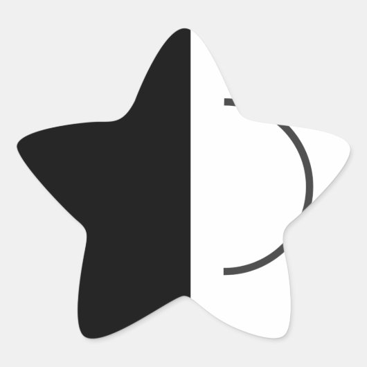 Luidspreker volume-up ster sticker (Voorkant)