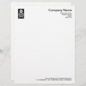 Luidspreker - zwart custom briefhoofd (Voorkant / Achterkant)