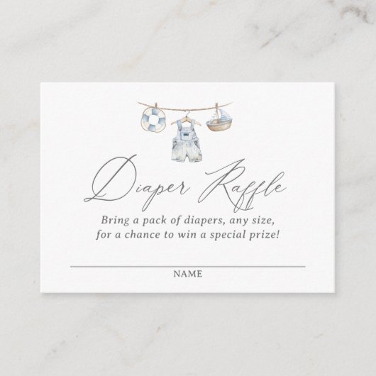 Luidsprekerkaartje voor autisch Baby shower Informatiekaartje (Voorkant)