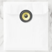 Luidsprekerkegel Ronde Sticker (Tas)