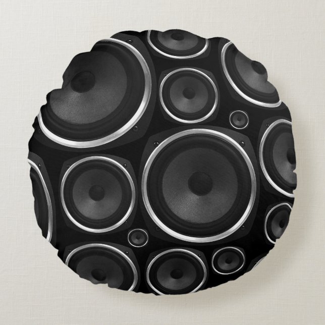 Luidsprekerkussens voor de audiophile rond kussen (Voorkant)