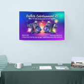 Luidsprekers Dj Feestmuziek Deejay DJs Discjockey Spandoek (Beurs)