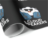 Luidsprekers Funny Weather Pun Dark BG Cadeaupapier (Rol Hoek)