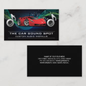 Luidsprekers Subwoofers | Muzieknoten | Sportauto Visitekaartje (Voorkant / Achterkant)
