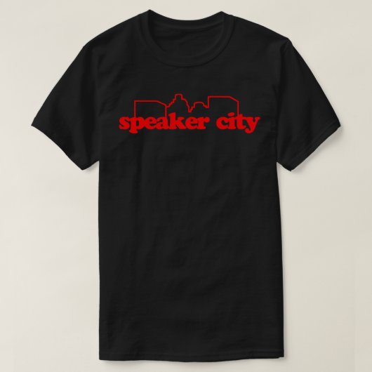 Luidsprekerstad 1 t-shirt (Design voorkant)