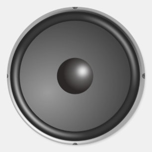 LuidsprekerStickers Ronde Sticker