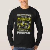 Luidsprekertelefoon voor graafmachine t-shirt (Voorkant)