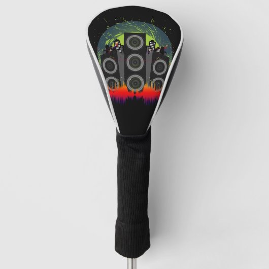 Luidsprekeruitbarsting Golfheadcover (Voorkant)