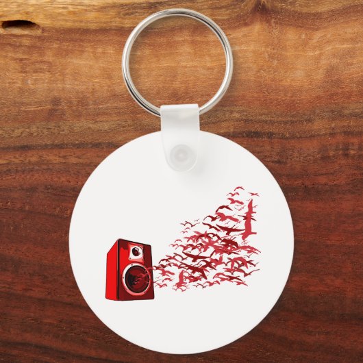 Luidsprekervogels Sleutelhanger (Voorkant)