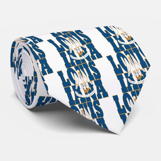 Luidtekst van de Louisiana-vlag Stropdas (Opgerold)