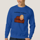 Luie Aardappel Grappige Cartoon Ontwerp Trui (Voorkant)