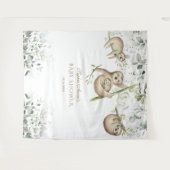 Luie Airy Groene Baby Shower Fotohokje Prop Wandkleed (Voorkant (horizontaal))