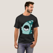 LUIE BLAUWE VIS T-SHIRT (Voorkant volledig)