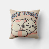 Luie Cartoon Kat  Kussen (Achterkant)