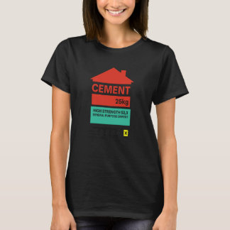 Luie Cement Grap Matcherende Kat Spookachtig Geval T-shirt
