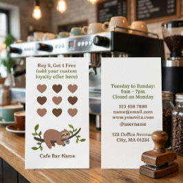 Luie Coffee Shop Loyalty Stempelkaart