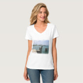 Luie dag aan de steigers t-shirt (Voorkant volledig)