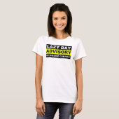 Luie Dag Advies Grappige T-Shirt Tops (Voorkant volledig)