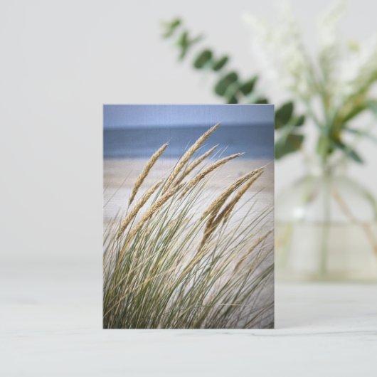 Luie dag op het strand briefkaart (Staand voorkant)