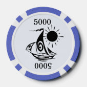 Luie Dag Zeilen Poker Chips (Achterkant)