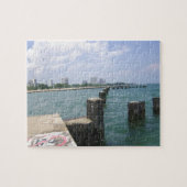 Luie dagen op de steiger legpuzzel (Horizontaal)