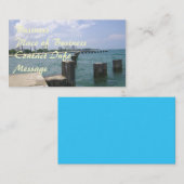 Luie dagen op de steiger visitekaartje (Voorkant / Achterkant)